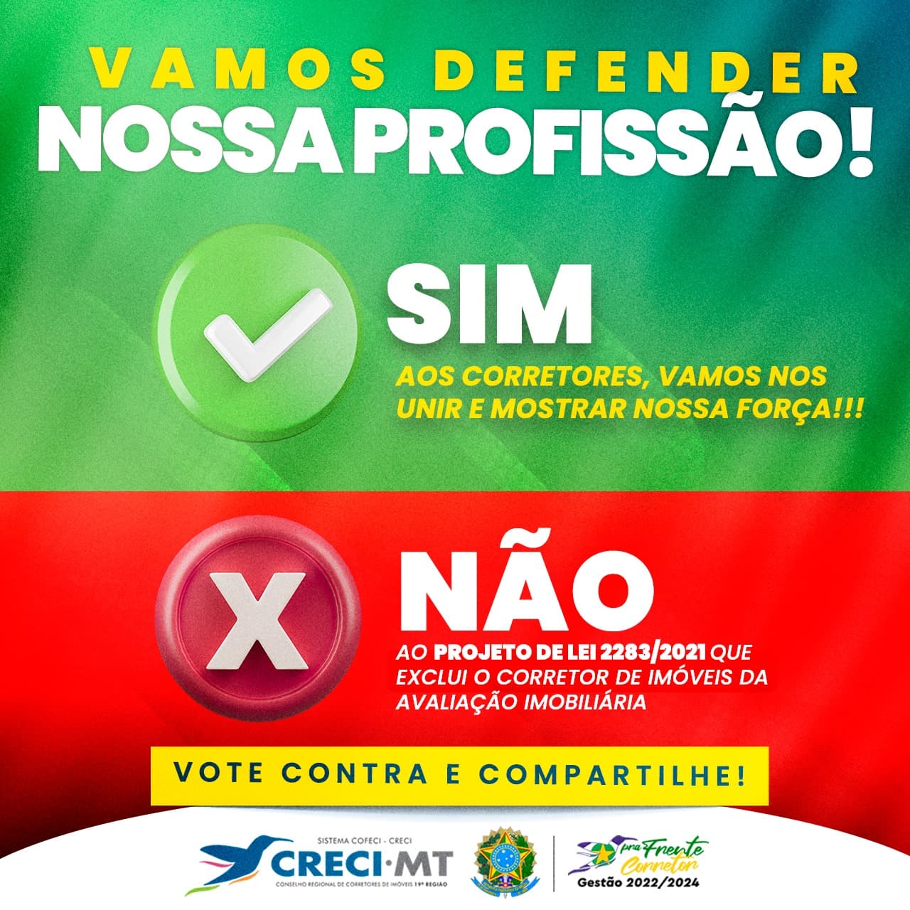 ALERTA: PROJETO DE LEI 2283/2021 BUSCA EXCLUIR CORRETORES DE IMÓVEIS DA AVALIAÇÃO IMOBILIÁRIA! MANIFESTE-SE CONTRA!